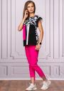 Women's tunic and pant set in cyclamen color Avangrd