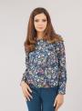 Elegant blouse with long sleeves of flowers 81830-415