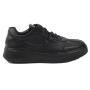 Women's sneakers in black natural leather 3018NERO