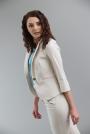 Women's fitted jacket in beige color 23199-201