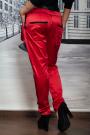 Women's red trousers with tucks Avangard