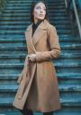 Long winter coat in camel color 12019-804