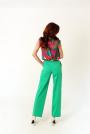 Women's sporty elegant trousers in a cropped cut with a belt 62309-500