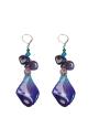 Be Magic, Be Purple Earrings With Real Orchid Petals Dannyra Jewels