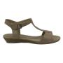 Women's casual low sandals in beige color 1424BEIGE