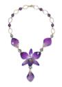 Eternal Orchid Necklace With Real Orchid Dannyra Jewels