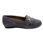 Mocasini de dama de culoare gri cu decor CANGUROGREY