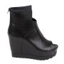 Women's summer black colour boots 33711