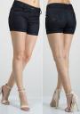 Ladies short jeans with embroidered pockets RUMENA