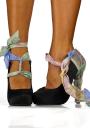 Green-purple shoes accessory with long ribbons Glezli Girls