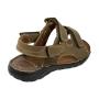 Men's light brown leather open toes sandals