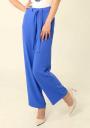 Women's tailored trousers in blue color 62309-407