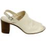 Women's beige leather sandals