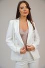 Women's double-breasted jacket in ivory 42308-102