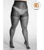 Plus size black tights with additional band 40 DEN