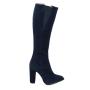 Women's blue suede leather boots 32527