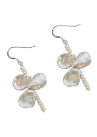 Cultivated Pearls and Mother of Pearl Earrings Pearls&Pearls Dannyra Jewels