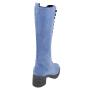 Women's blue suede leather boots 32805