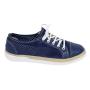 Women's blue leather shoes 33177