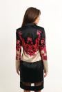 Women's designer jacket in red flower print 23199-917