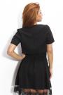 Black bolero with short sleeves