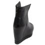 Women's summer black colour boots 33711