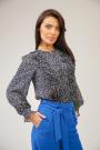 Women's stylish blouse with small flowers 82308-914