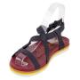 Women's purple straps leather sandals 32865