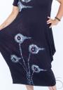 Maxi dress summer with hand-painted decoration Ilina Fashion