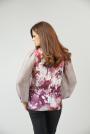 Women's multi-colored blouse with wide sleeves 82124-910