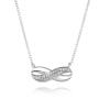 Women's silver necklace in the shape of the infinity sign Swan JT030N