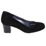 Women's black elegant suede leather shoes