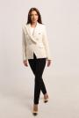 Ladies' elegant jacket in ecru color 42215-152