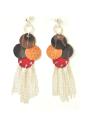 Earrings with Genuine Leather Dannyra Jewels