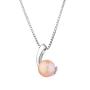 Silver necklace with natural pink pearl SP0002AP Swan