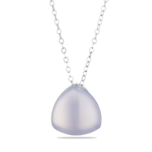 Silver necklace with chalcedone GL1006N Swan