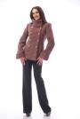 Women's short coat in pipette burgundy Radeks 12002-Т6