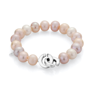 Bracelate with fresh water pink pearls R1062ABM Swan