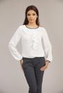 Elegant formal blouse with frog 82121-101