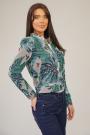 Women's short bomber jacket in colorful colors 42303-174