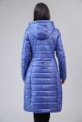 Women's winter jacket with a hood in light blue color 22204-409