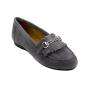 Mocasini de dama de culoare gri cu decor CANGUROGREY