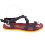 Women's purple straps leather sandals 32865