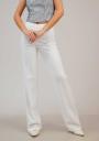 Women's tailored ivory trousers 62118-102