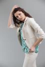 Women's fitted jacket in beige color 23199-201