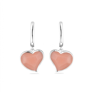 Silver Earrings with pink corals GL1657E Swan