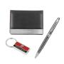 Men's gift set of document case, pen and key ring PCS-0302