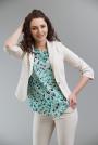 Women's fitted jacket in beige color 23199-201