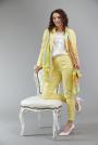 Women's yellow jacket with silver buttons 42103-300