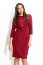 Rochie formală de culoare bordo , cu un decolteu elaborat